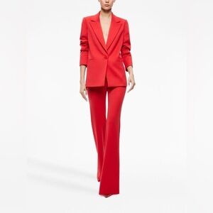 Alice + Olivia Bright Red Tailored Blazer